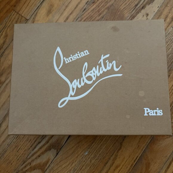 Christian Louboutin Cross Blake Patent Leather Pump Stiletto NUDE - Picture 7 of 8